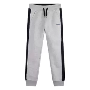 Image of Boss Kids Boys Side Panel Drawstring Joggers In Grey - Size 12 Years