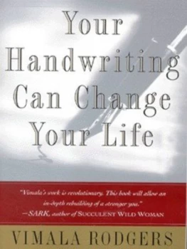 Image of Your Handwriting Can Change Your Life by Vimala Rodgers Book