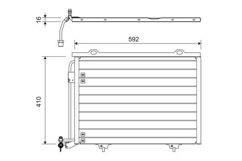 Image of Air conditioning condenser VALEO 817562
