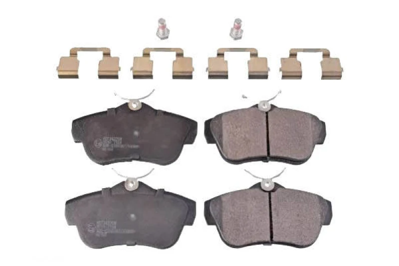 Image of Blue PRINT ADT342208 Brake pad set Rear Axle, excl. wear warning contact, with fastening material Brake Pad Set,disc brake (402)