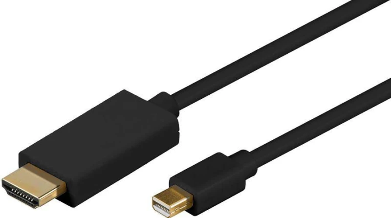 Image of Microconnect MDPHDMI1B video cable adapter 1m Mini DisplayPort HDMI T