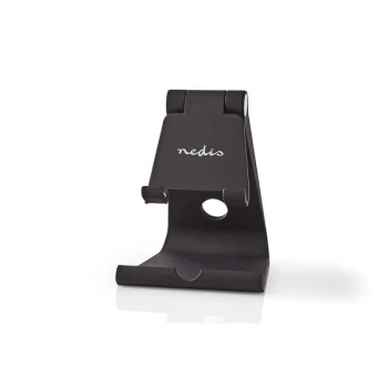 image of Nedis Anti Slip Adjustable Smartphone & Tablet Stand - Black