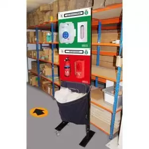 image of Modulean Lite - Mask and Glove Dispenser Board - Green