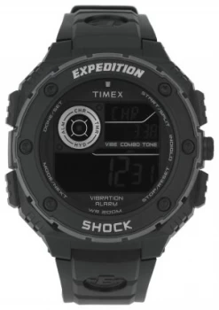 image of Timex Mens Expedition Vibe Shock Black Dial Strap Watch