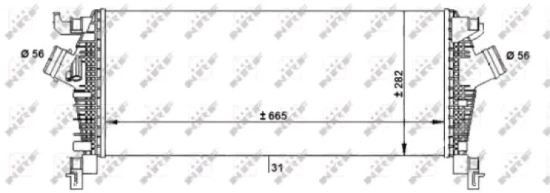 Image of NRF 30933 Intercooler Intercooler,charger (468)