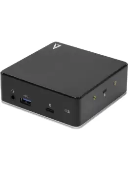 Image of V7 Universal USB-C Docking Station w/ Dual HDMI, 3.5mm Combo...