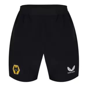 Image of Castore Wolverhampton Wanderers Travel Shorts Adults - Black