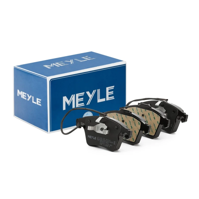 Image of MEYLE 025 247 2116 Brake pad set Rear Axle, prepared for wear warning indicator, Original Quality, with anti-squeak plate Brake Pad Set,disc brake (4