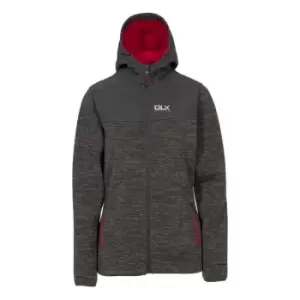Image of Trespass Womens/Ladies Kirsti Waterproof Softshell Jacket (XXS) (Dark Grey Marl/Red)