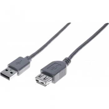 Image of 3m Grey Value USB 2.0 A Extension Cable