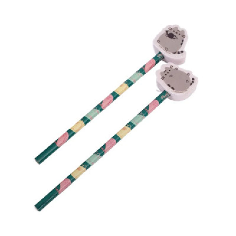 Image of Pusheen Pusheen Pencil and Topper Pack of 2 Multi One Size Unisex 5063652578964