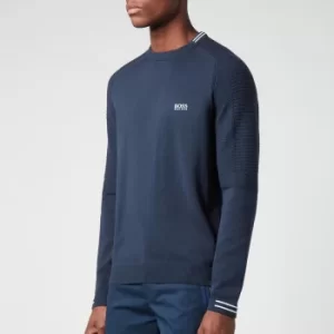 Image of Hugo Boss Athleisure Ronard Crewneck Jumper Navy Size L Men