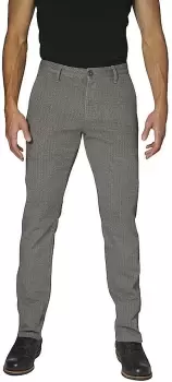 Image of Rokker Tweed Chino Motorcycle Textile Pants, grey, Size 34, grey, Size 34