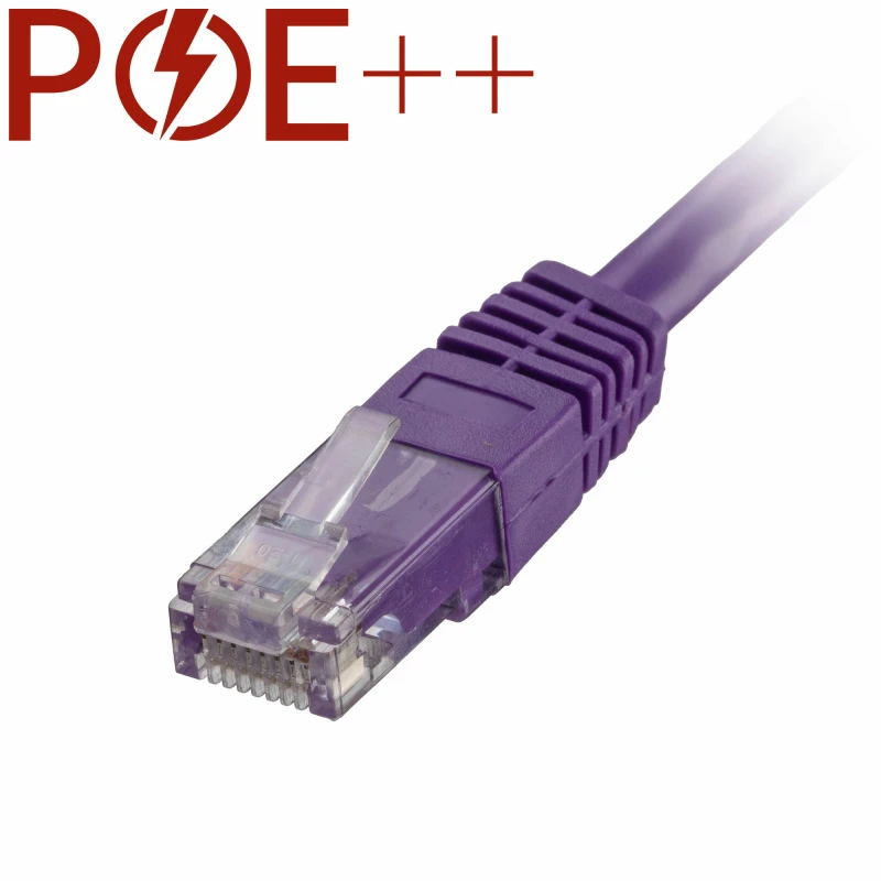 Image of Cablenet 0.5m Cat6 RJ45 Violet U/UTP PVC 24AWG Flush Moulded Booted Pa