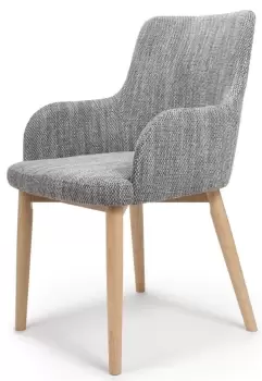 Image of Sidcup Tweed Grey Dining Chair