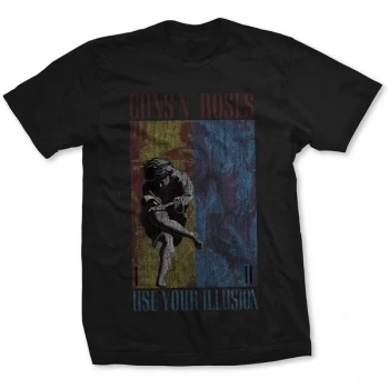 Image of Guns N' Roses - Use Your Illusion Unisex Large T-Shirt - Black