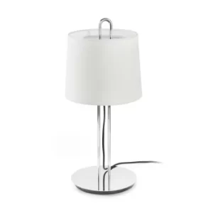 Montreal Table Lamp Round Tapered White, E27