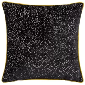 Image of Estelle Spotted Cushion Black/Gold / 45 x 45cm / Cover Only