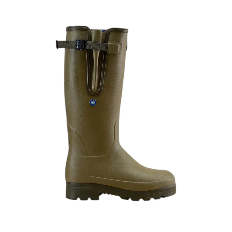 Image of Neoprene Lined Boots Le Chameau Vierzonord Plus Vert Male 39
