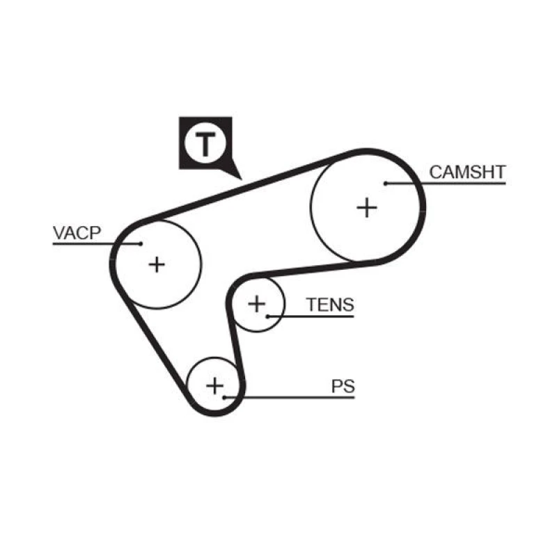 Image of GATES Timing Belt GATES 5513XS