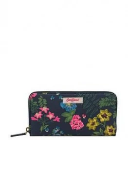 Image of Cath Kidston Twilight Garden Continental Zip Wallet - Navy
