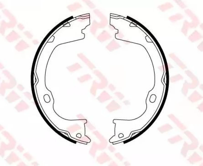Image of Handbrake shoes TRW GS8819