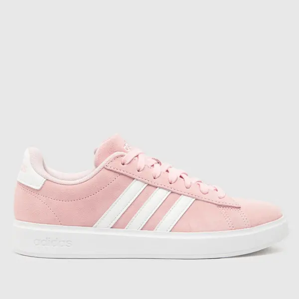 Image of adidas grand court 2.0 trainers in white & pink White & Pink UK 4 (EU 36?)