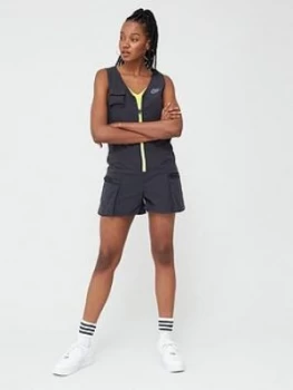 Image of Nike NSW Icon Clash Playsuit - Black, Size XS, Women