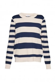 image of Great Plains Ronnie Knit Stripe Jumper Blue