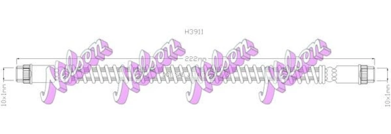 Image of Brake hose KAWE H3911