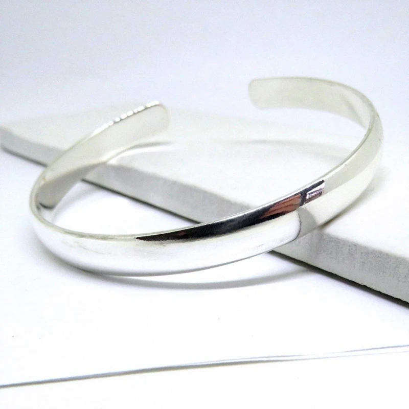 Image of Aye Do Gifts Mens Silver Bangle 7091-NP Silver male One Size