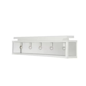 image of Zenia 5 Light Semi Flush Light White Frosted