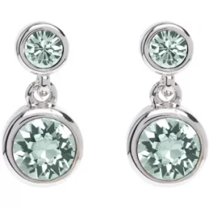 image of Ladies Karen Millen Stainless Steel Crystal Dot Earring