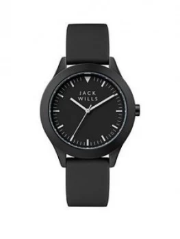 Jack Wills Union Black Dial Black Strap Watch