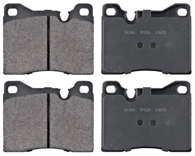 Image of A.B.S. 36386 Brake pad set prepared for wear warning indicator Brake Pad Set,disc brake (402)
