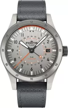 Image of Fortis Watch Flieger F-43 Triple-GMT Titanium