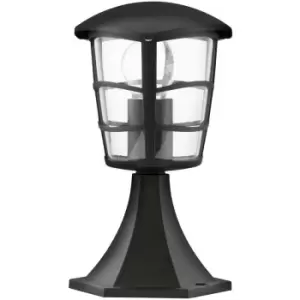 Netlighting Aloria 1 Light Outdoor Pedestal Black IP44, E27