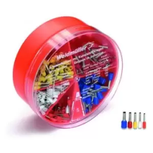 Image of Weidmueller 9025430000 Ferrule set 0.50 mm² 2.50 mm² White, Grey, Red, Black, Blue 400 pc(s)