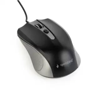 Image of Gembird MUS-4B-01-GB Mouse USB Optical Grey, Black 4 Buttons 800 dpi, 1000 dpi, 1200 dpi