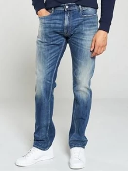 image of Replay Rob Jeans - Medium Blue, Size 30, Inside Leg Long, Men