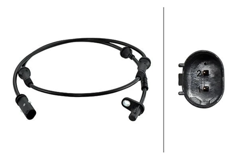 Image of HELLA ABS sensor HELLA 6PU 230 048-181