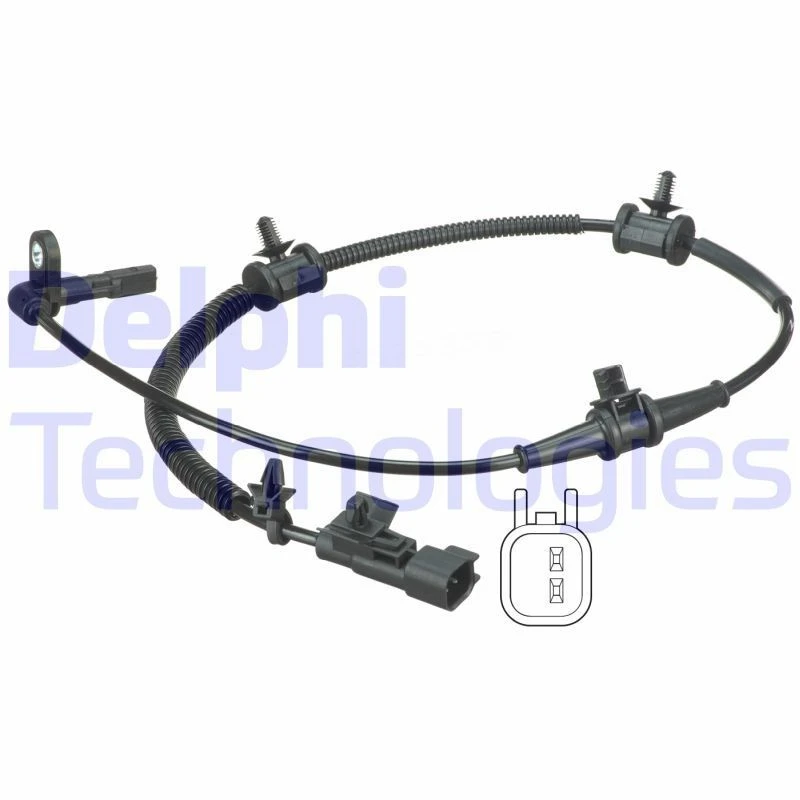 Image of DELPHI SS20358 ABS Sensor Sensor,wheel speed (412)