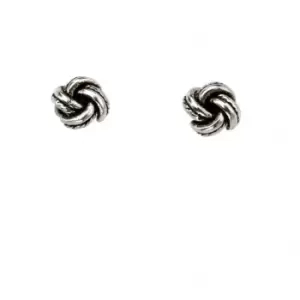 Image of Beginnings Sterling Silver Knot Earrings A2051