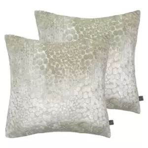 Image of Prestigious Textiles Monument Polyester Filled Cushions Twin Pack Sand