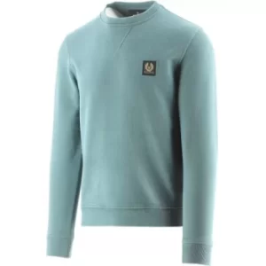 Image of Belstaff Faded Teal Regular Fit Sweatshirt