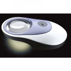 image of Eschenbach 158620 LED POWERLUX Handheld magnifier incl. LED lighting Magnification: 5 x Lens size: (Ø) 58 mm