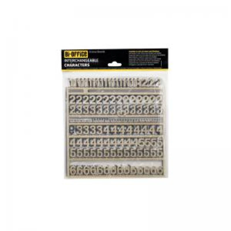 Image of Bi-Office Letter Boards Characters 19mm Gold (264 Pack) CAR0403