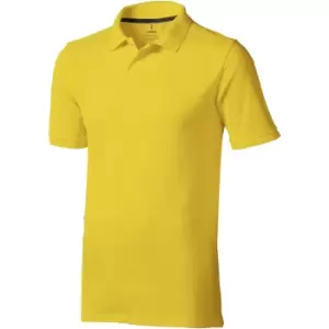 Elevate Mens Calgary Short Sleeve Polo (XL) (Yellow)