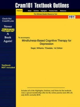 Image of Studyguide for Mindfulness-Based Cognitive Therapy for Depression by Segal Isbn 9781572307063 by Williams Teasdale Segal Paperback