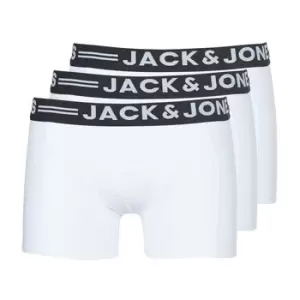 image of Jack Jones SENSE X 3 mens Boxer shorts in White - Sizes XL,S,M,L,XL